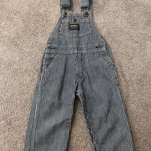 OshKosh B'gosh Blue Striped Overalls 2T